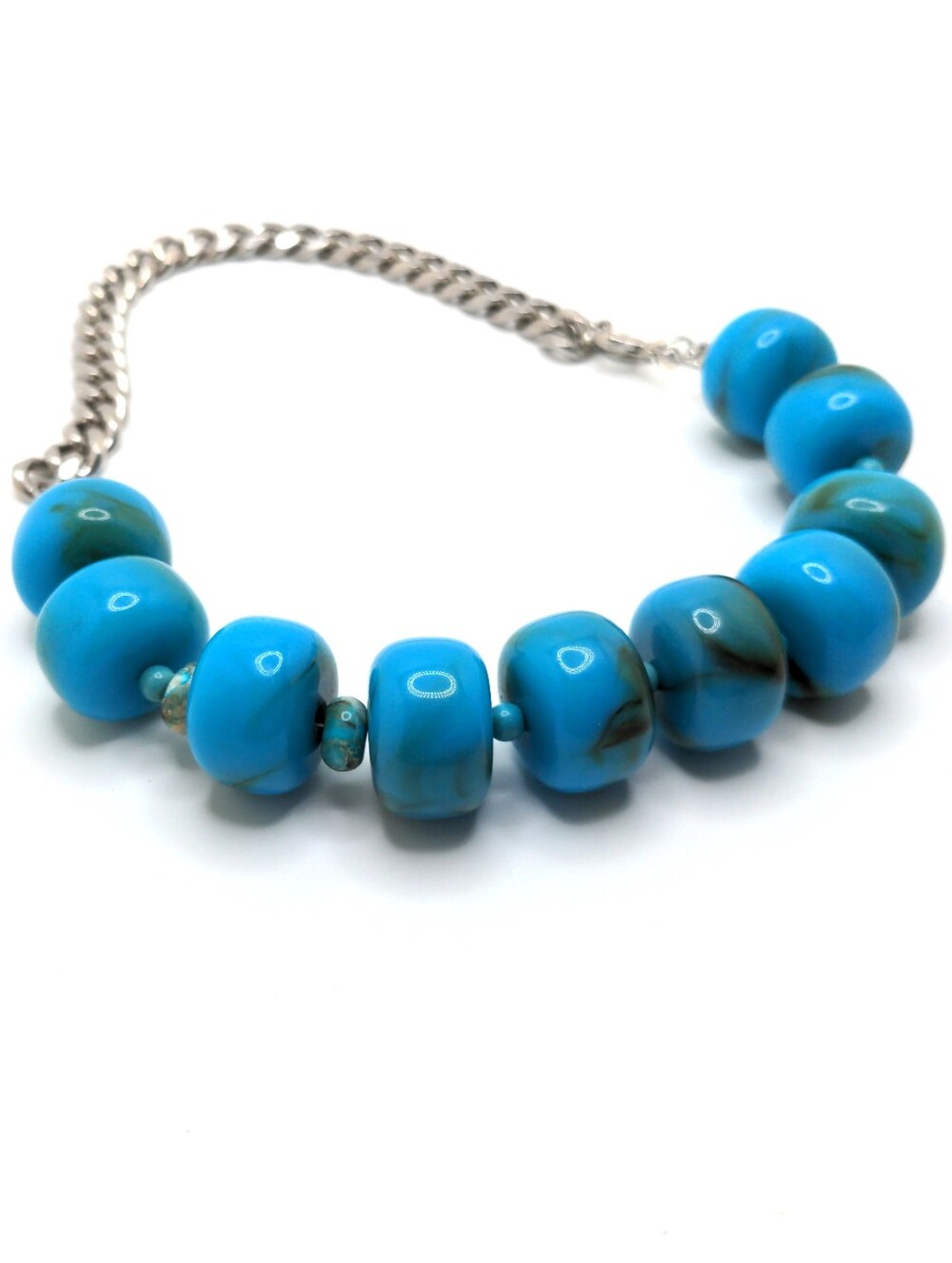 381MIDALANE Turquoise Dopamine Artisan Choker